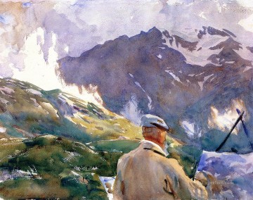  Artist Oil Painting - Artist in the Simplon John Singer Sargent